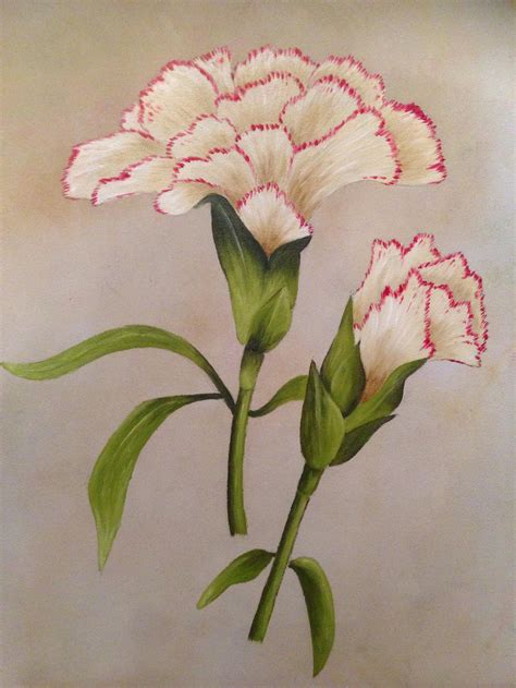 Carnation flower oil painting by Ned-The-Hat on DeviantArt