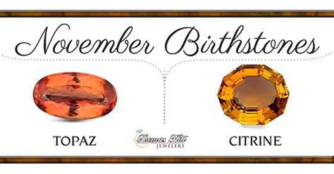 November Birthstones- Topaz and Citrine (With images) | Birthstones ...