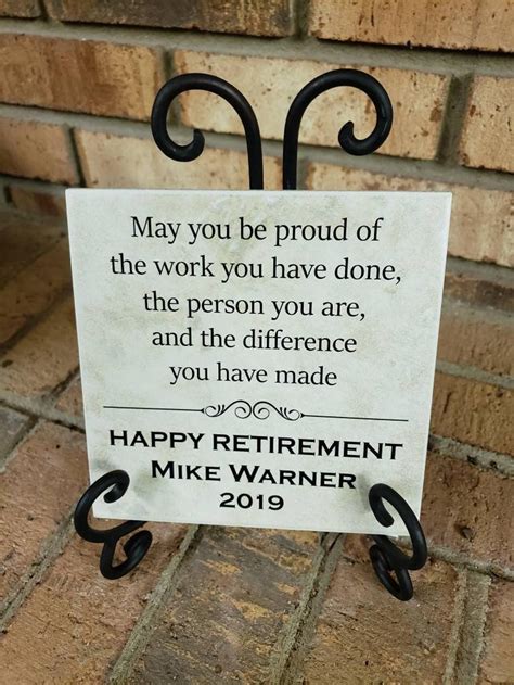 6x6 Thin Tile Plaque Retirement Gift D2 Art Decor Boss - Etsy | Retirement gifts, Teacher ...