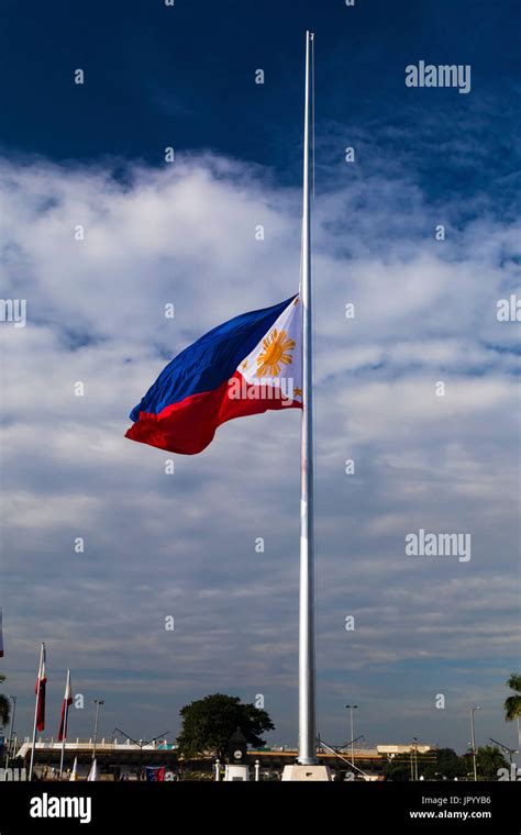 Half Mast Philippine Flag Children Look At The Philip - vrogue.co