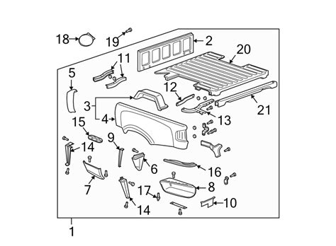 Chevrolet S10 Extension. STEP. Truck Bed Panel. Paint to - 15714844 | GM Car Parts Online ...