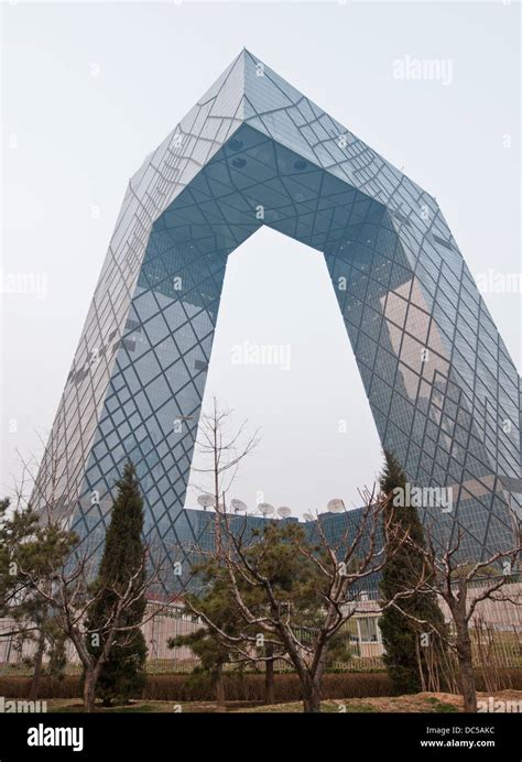 China Central Television (CCTV) Headquarters modern building on East ...