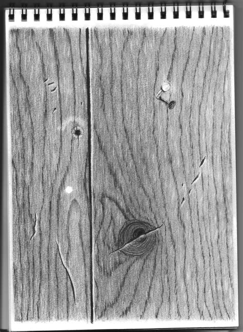 How To Draw Wood Texture In Pencil