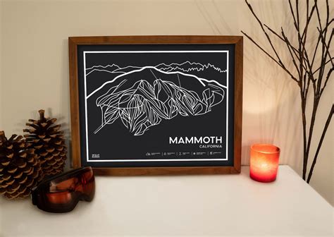 Mammoth Printable Ski Map, Mammoth Ski Map, Mammoth Trail Map, Mountain ...