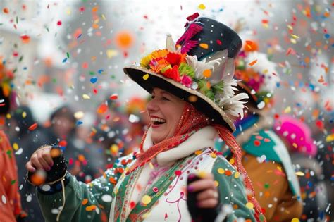 Premium Photo | Colorful rosenmontag carnival celebrations with street ...