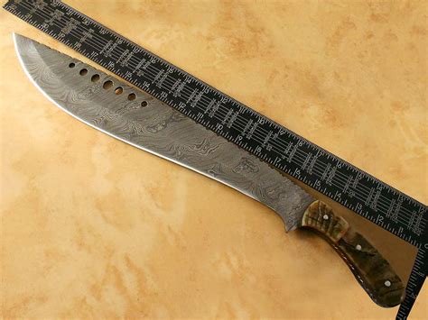 21" BOOK OF ELI MORA CUSTOM MADE DAMASCUS STEEL MACHETE KUKRI KNIFE HO ...