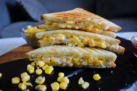 Corn Cheese Sandwich | Grilled Corn Sandwich | Corn cheese sandwich, Corn cheese, Cheese sandwiches