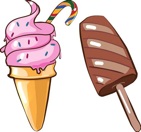 Ice Cream Cone Gourmet Cartoon Png And Vector Image - Cartoon Clipart Ice Cream Transparent Png ...