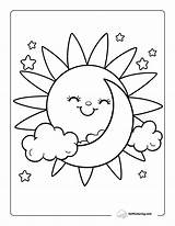 Free Moon Coloring Pages 21  PDFs Softcoloring sketch template