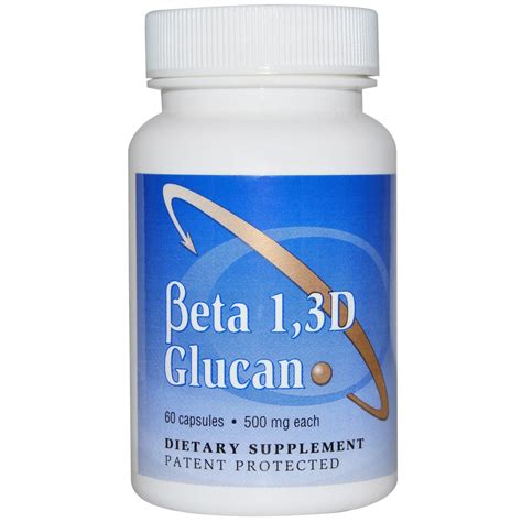 Beta-1, 3-D Glucan 500 mg (60 Capsules) - Walmart.com