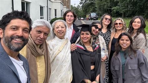 Farhan Akhtar posts pics with full family from daughter's convocation ...