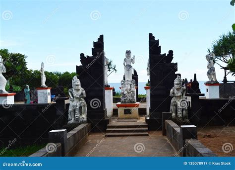 Yogyakarta - One of the Beaches of Jogja Which Has Temples and Statues on the Seafront Editorial ...