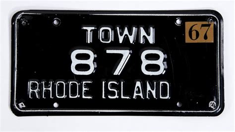 Rhode Island License Plate | W271 | Elkhorn 2017