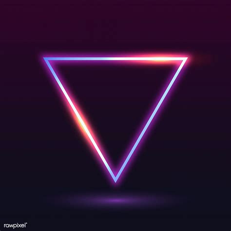 Light Full Hd 3d Background Neon Triangle Circle Png For Picsart