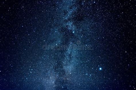 Clear Night Sky with Milky Way and Huge Amount of Stars. Stock Image ...