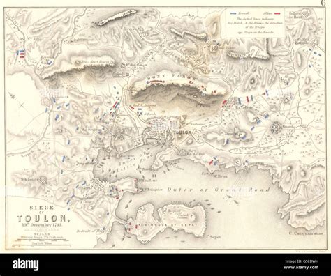 Map siege toulon 19th december hi-res stock photography and images - Alamy