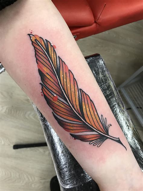 Phoenix feather by Neil at kraken, Renfrew, Scotland : r/tattoos