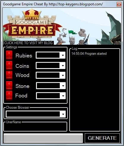 Top-Keygens: Goodgame Empire Cheat