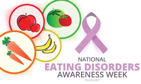 National Eating Disorders Awareness Week. background, banner, card ...