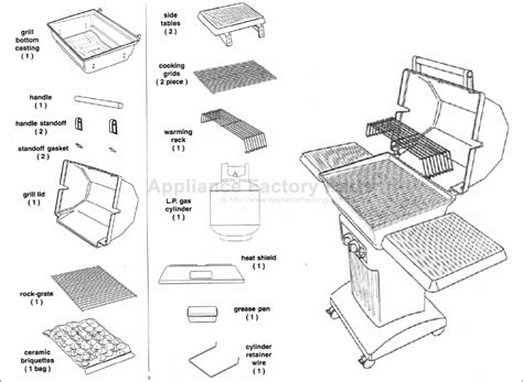 Great Outdoors BLACKSTONE 1000 Parts | Grills