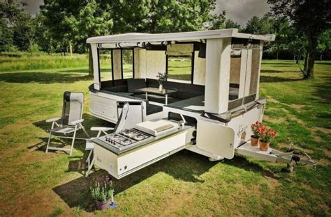 Pop Up Trailer Can Expand Into A Outdoor Party In Just 30 Seconds