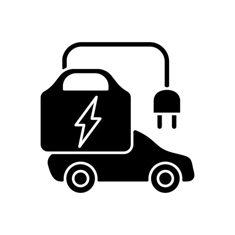 Portable EV charger black glyph icon 2580850 Vector Art at Vecteezy