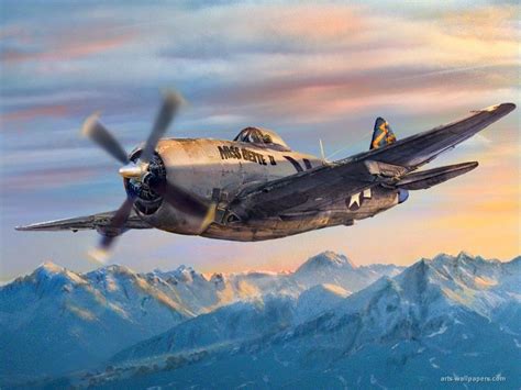 Republic P-47 Thunderbolt | Aircraft painting, Aircraft art, Airplane art