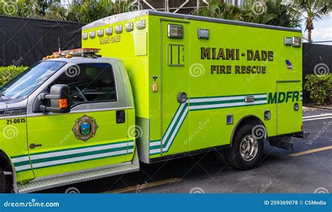 Miami-Dade Fire Rescue Vehicle Editorial Stock Photo - Image of county ...