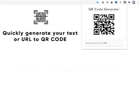 QR Code Generator for Google Chrome - Extension Download