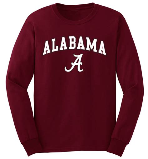 Alabama Crimson Tide Long Sleeve T Shirt Arch UW016