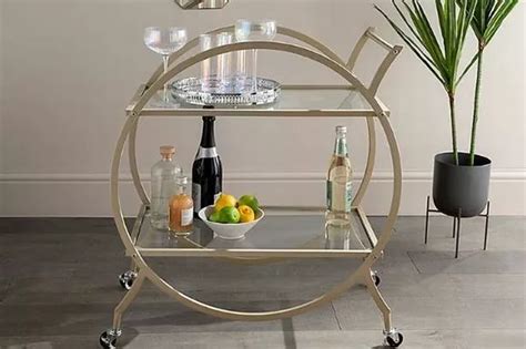 Asda's 'beautiful' £30 gold drinks trolley that's £100s less than Oliver Bonas' £250 version ...