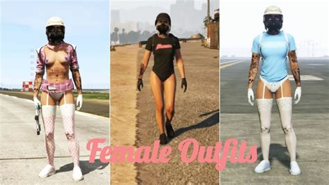 GTA 5 ONLINE | FEMALE OUTFITS ♡ | 23 OUTFITS | PS4 ♡ - YouTube