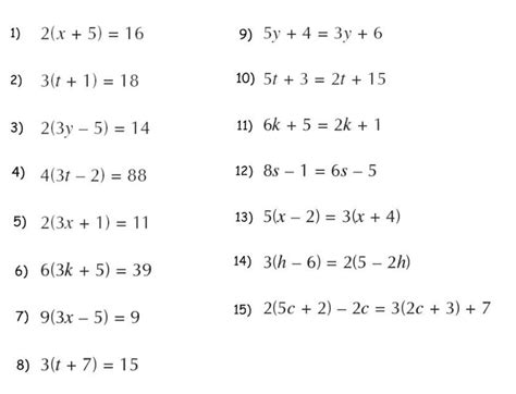 Distributive Property Equations Worksheet - Wordworksheet.com