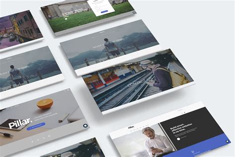 Website Template Perspective Mockup PSD – Download PSD