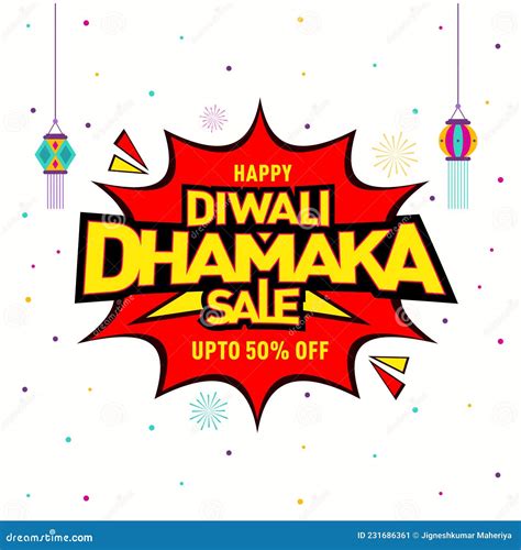 Diwali Dhamaka Festival Sale Offer Stock Vector - Illustration of ...