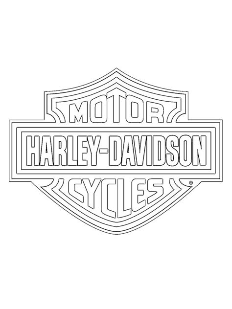 Harley-Davidson logo Coloring Page - Funny Coloring Pages