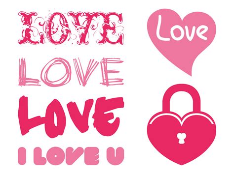 Romantic Graphics Set Vector Art & Graphics | freevector.com