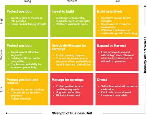 GE McKinsey Matrix for Portfolio Analysis