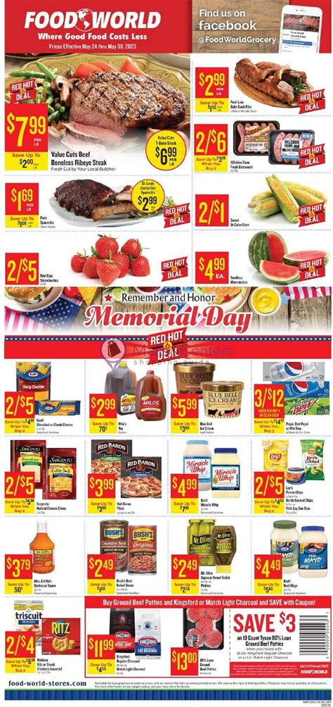 Food World Weekly ad valid from 05/24/2023 to 05/30/2023 - MallsCenters