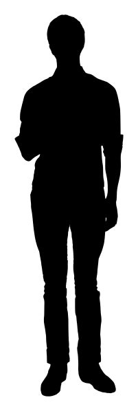 File:Silhouette of man standing and facing forward.svg - Wikimedia Commons