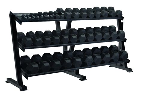 Hex Professional Tray Dumbbell Rack | Gym Equipment Storage | York