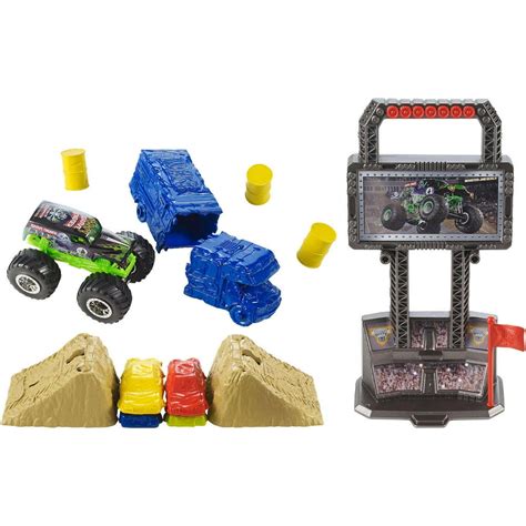 Hot Wheels Monster Jam Crash & Carry Arena Play Set - Walmart.com - Walmart.com