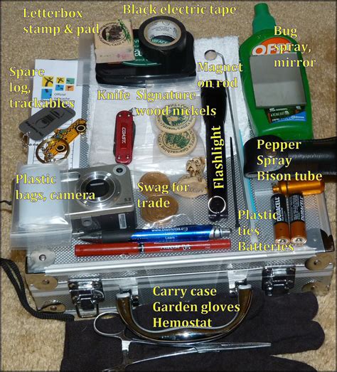 swag bag geocaching | "Swag-Bag" - the items I take with me … | Flickr