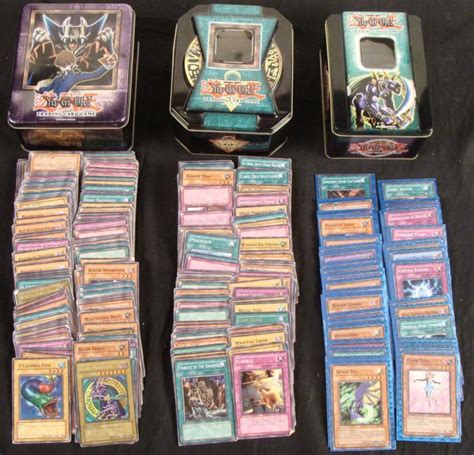 375+ Konami Yu-Gi-Oh! Trading Cards and Three Tin Cases