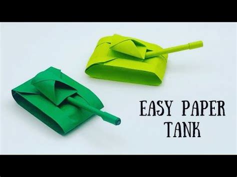 How To Make Easy Paper Toy TANK For Kids / Nursery Craft Ideas / Paper Craft Easy / KIDS crafts ...