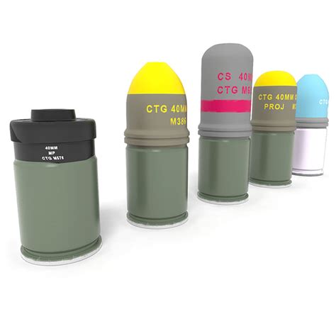 m79 grenade launcher ammo 3d c4d