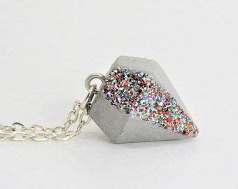 Ketting concrete funkelnder kleinere diamant No.2 - concrete hanger ...