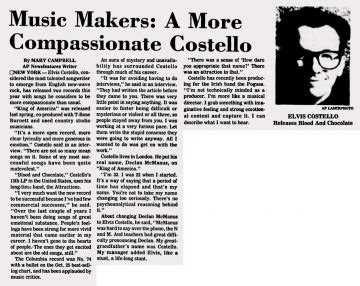 Waycross Journal-Herald, November 8, 1986 - The Elvis Costello Wiki