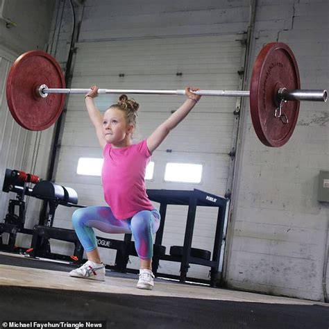 'Strongest girl in the world', seven, who can lift weights of 80kg says ...