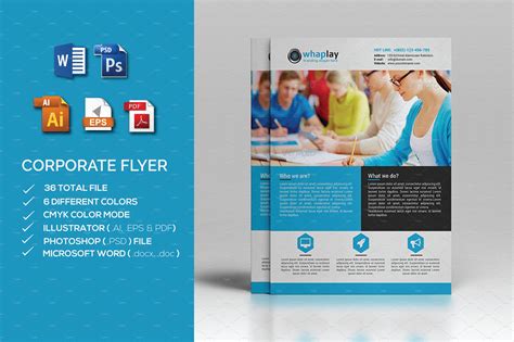 Corporate Flyer- MS word ~ Flyer Templates ~ Creative Market